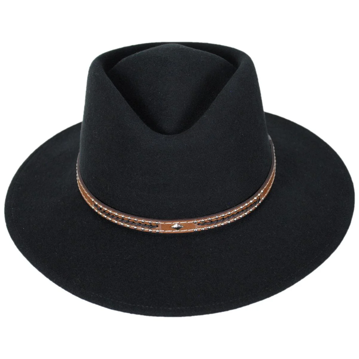 Rider Crushable Merino Wool Felt Fedora Hat - Image 2
