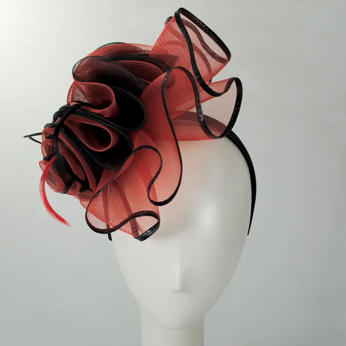 Rizo Horsehair Mesh Fascinator Hat - Image 2