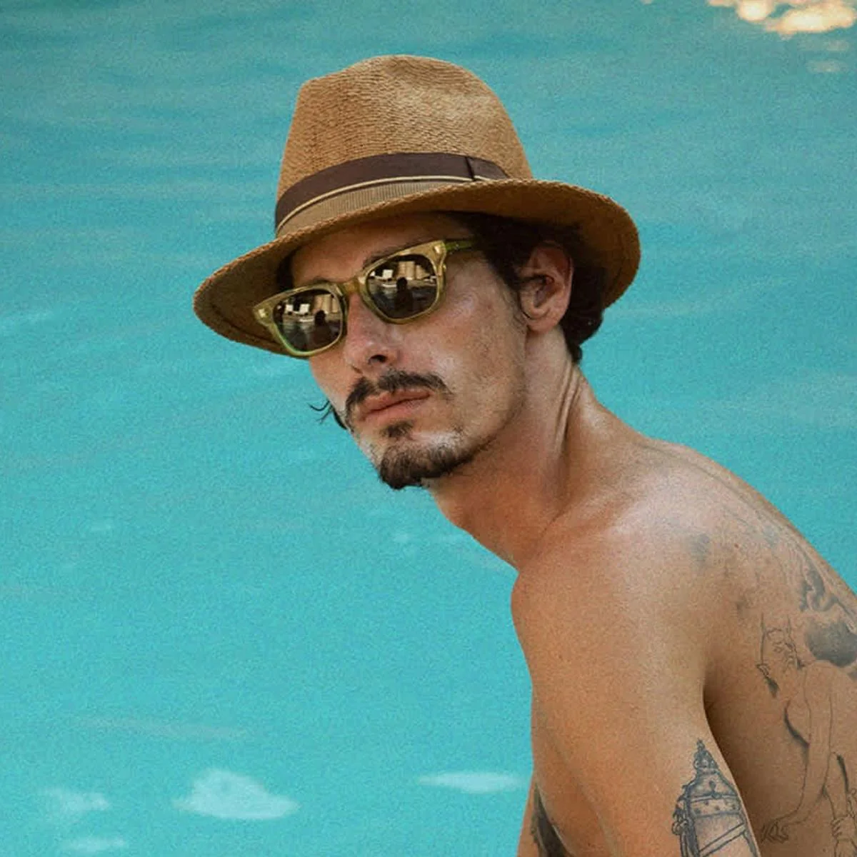 Roma Bangora Straw Fedora Hat - Image 6