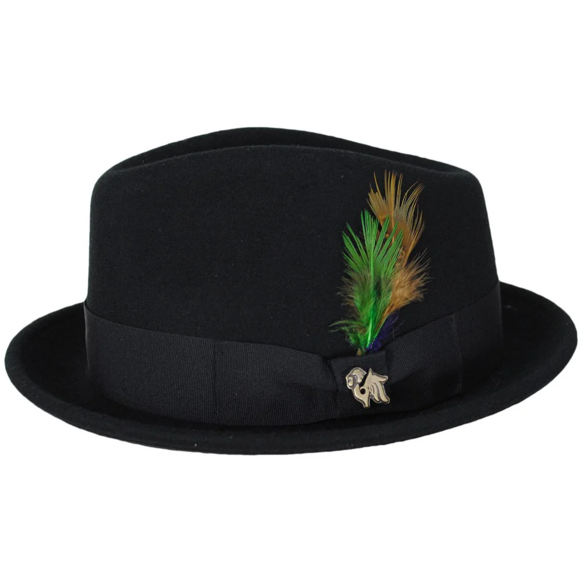 Roma Wool Felt Stingy Brim Fedora Hat - Image 3