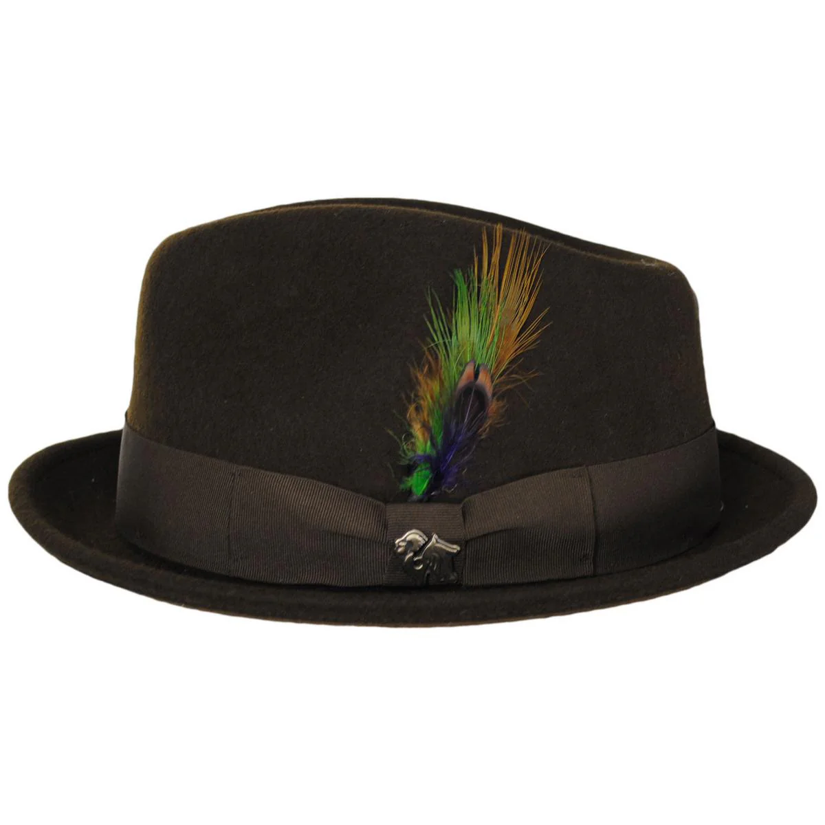 Roma Wool Felt Stingy Brim Fedora Hat - Image 7