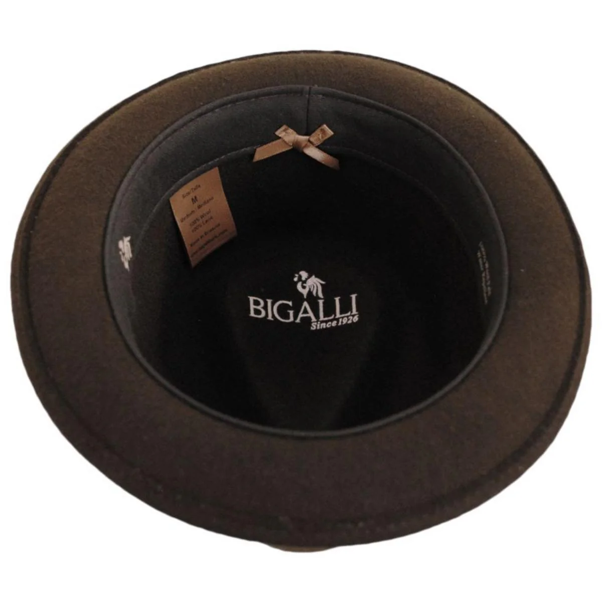 Roma Wool Felt Stingy Brim Fedora Hat - Image 8