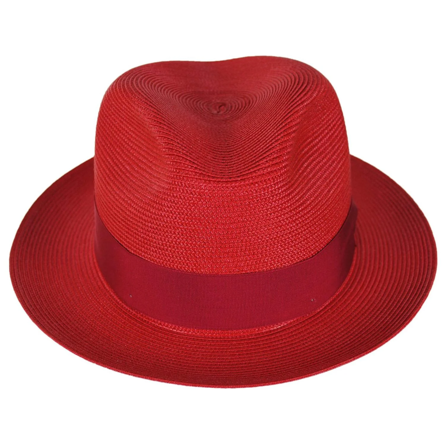 Rosebud Florentine Milan Poly Straw Fedora Hat - Image 2