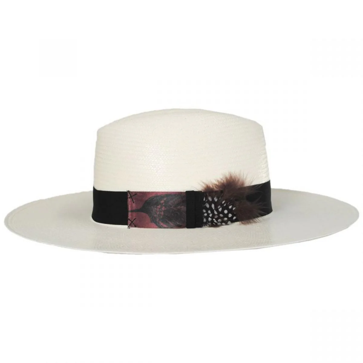 Rossion Wide Brim Toyo Straw Fedora Hat - FINAL SALE - Image 3