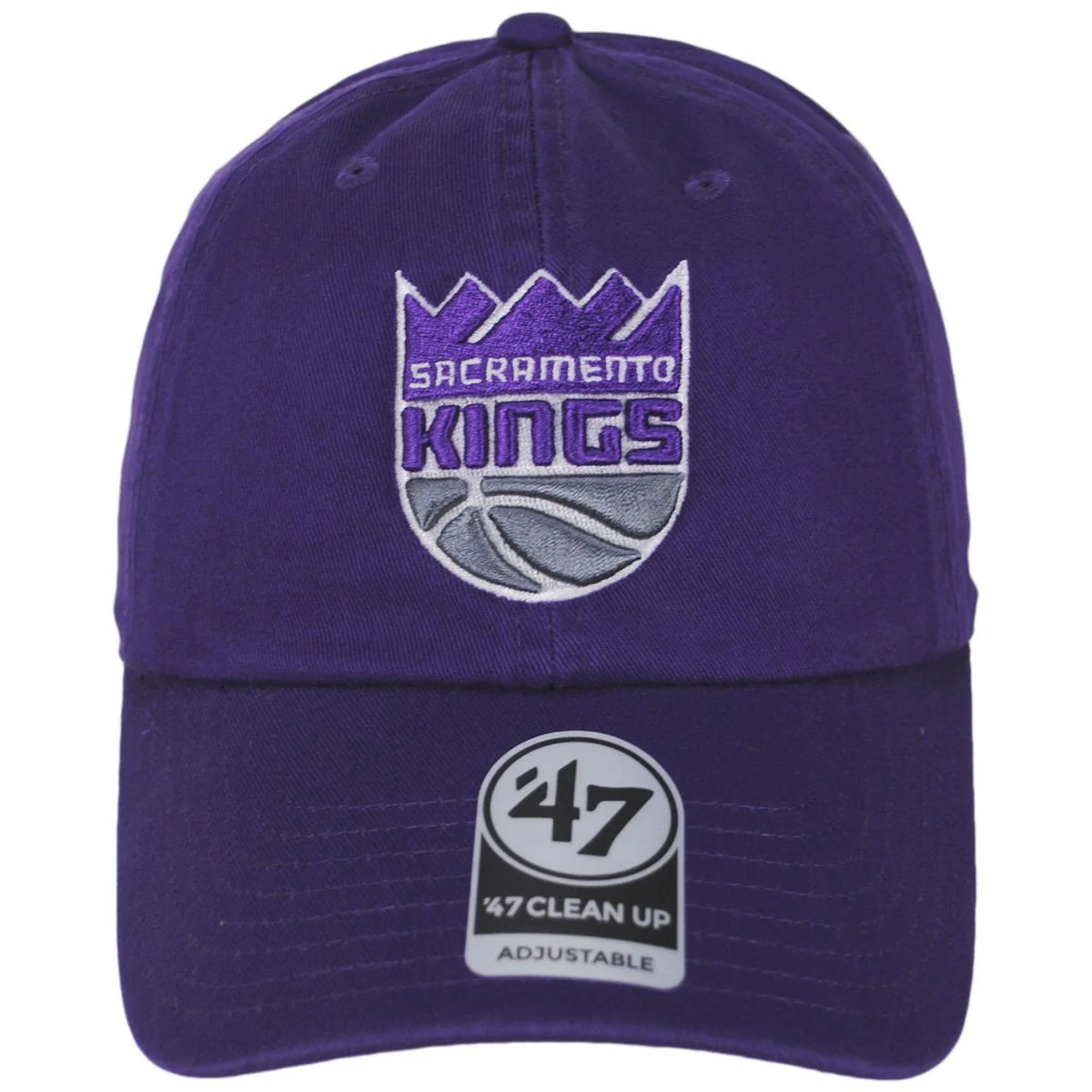 Sacramento Kings NBA Clean Up Strapback Baseball Cap Dad Hat - Image 4