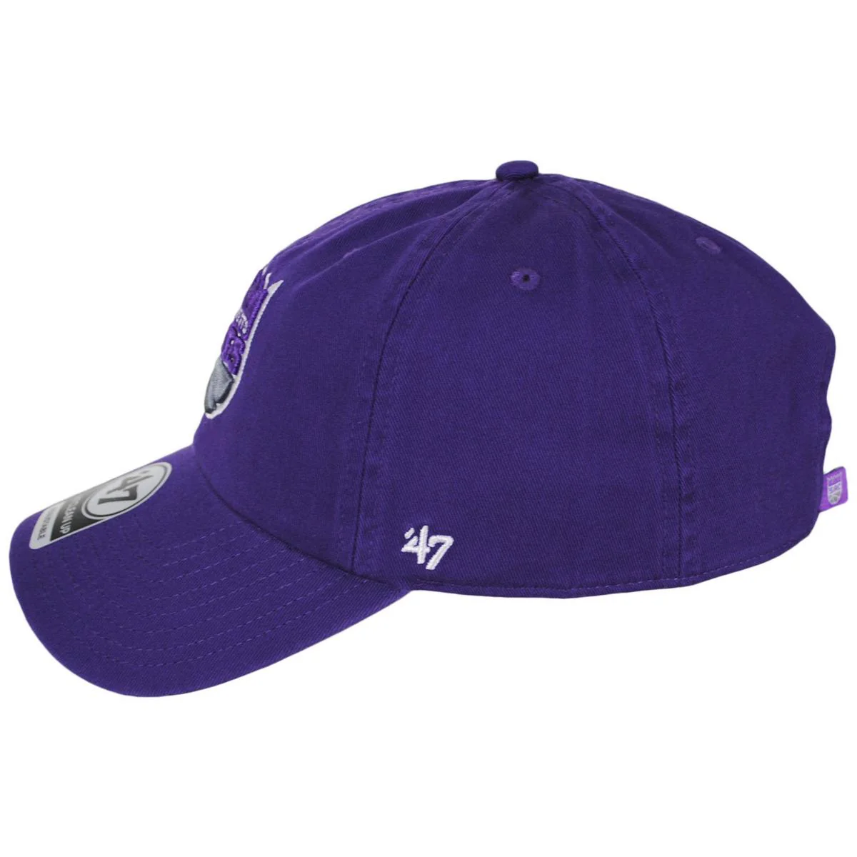 Sacramento Kings NBA Clean Up Strapback Baseball Cap Dad Hat - Image 5