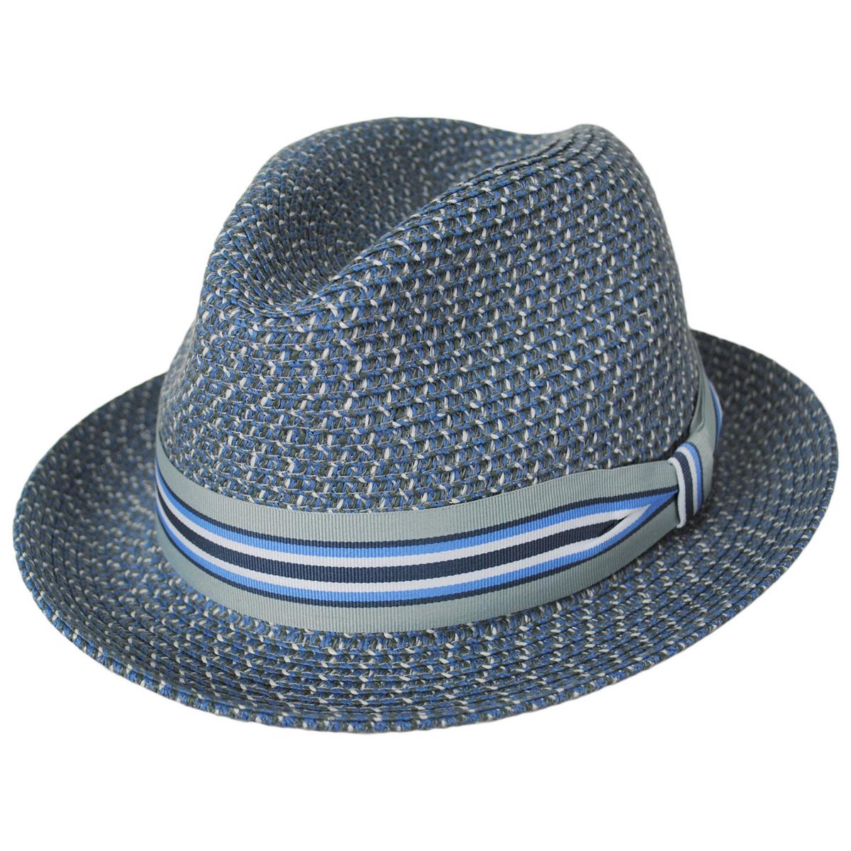 Salem Braided Toyo Straw Fedora Hat - Image 8