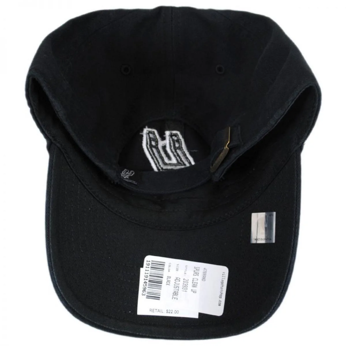 San Antonio Spurs NBA Clean Up Strapback Baseball Cap Dad Hat - Image 2