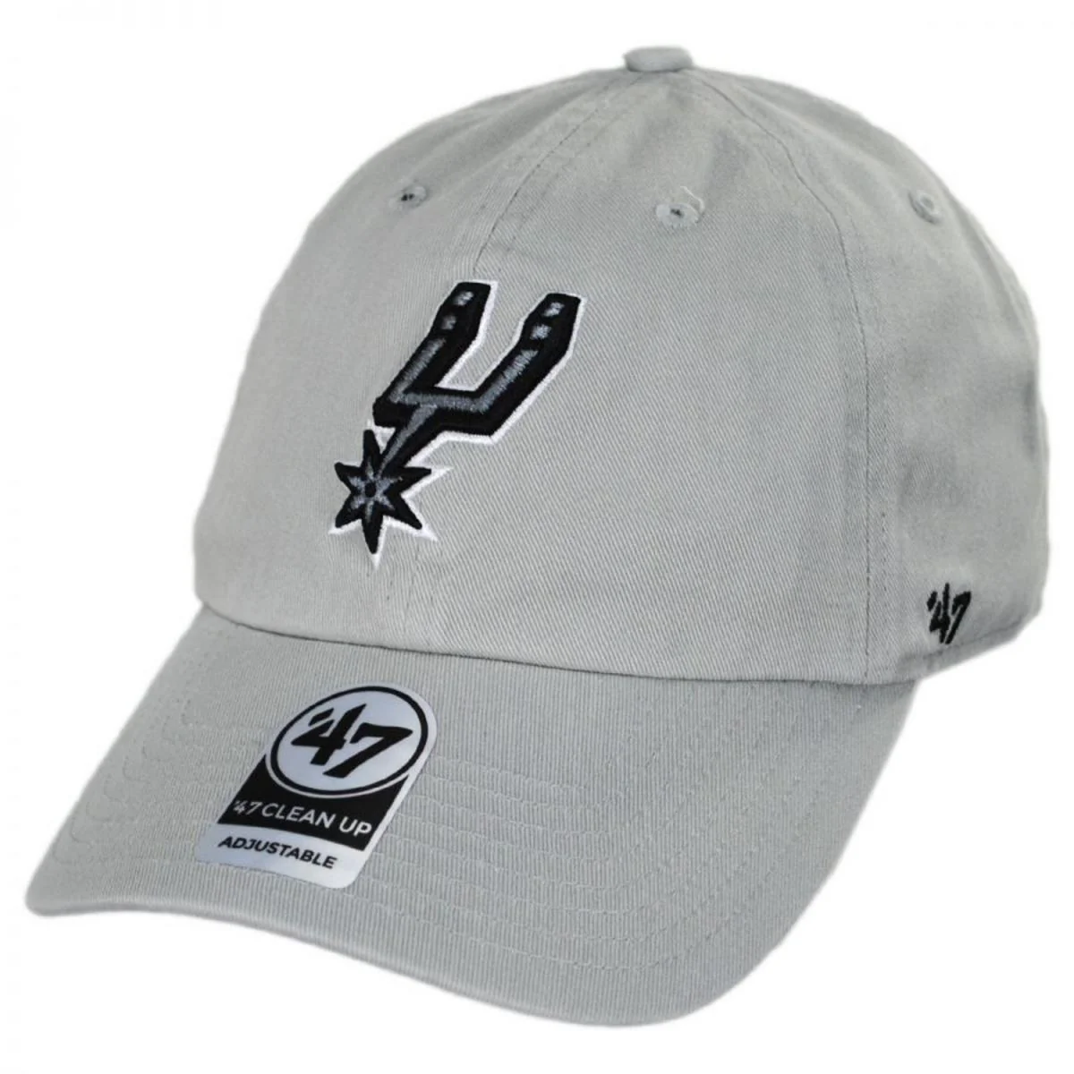 San Antonio Spurs NBA Clean Up Strapback Baseball Cap Dad Hat - Image 3