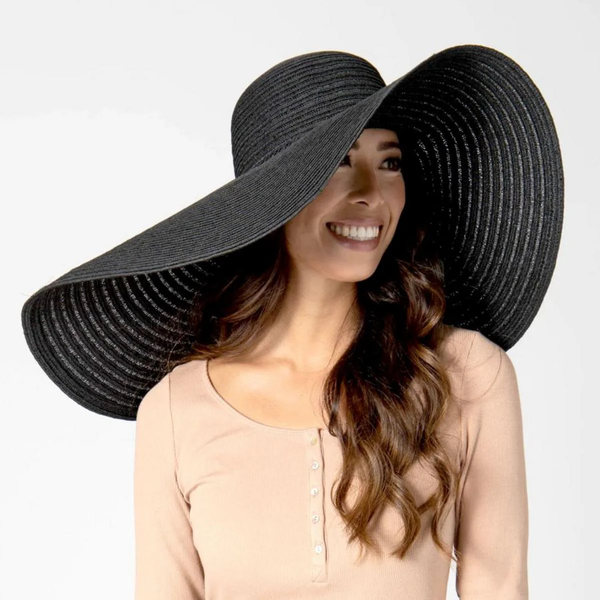 Santa Rosa Assymetrical Brim Straw Sun Hat - Image 2
