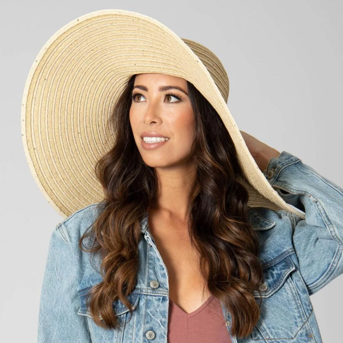 Santa Rosa Assymetrical Brim Straw Sun Hat - Image 8