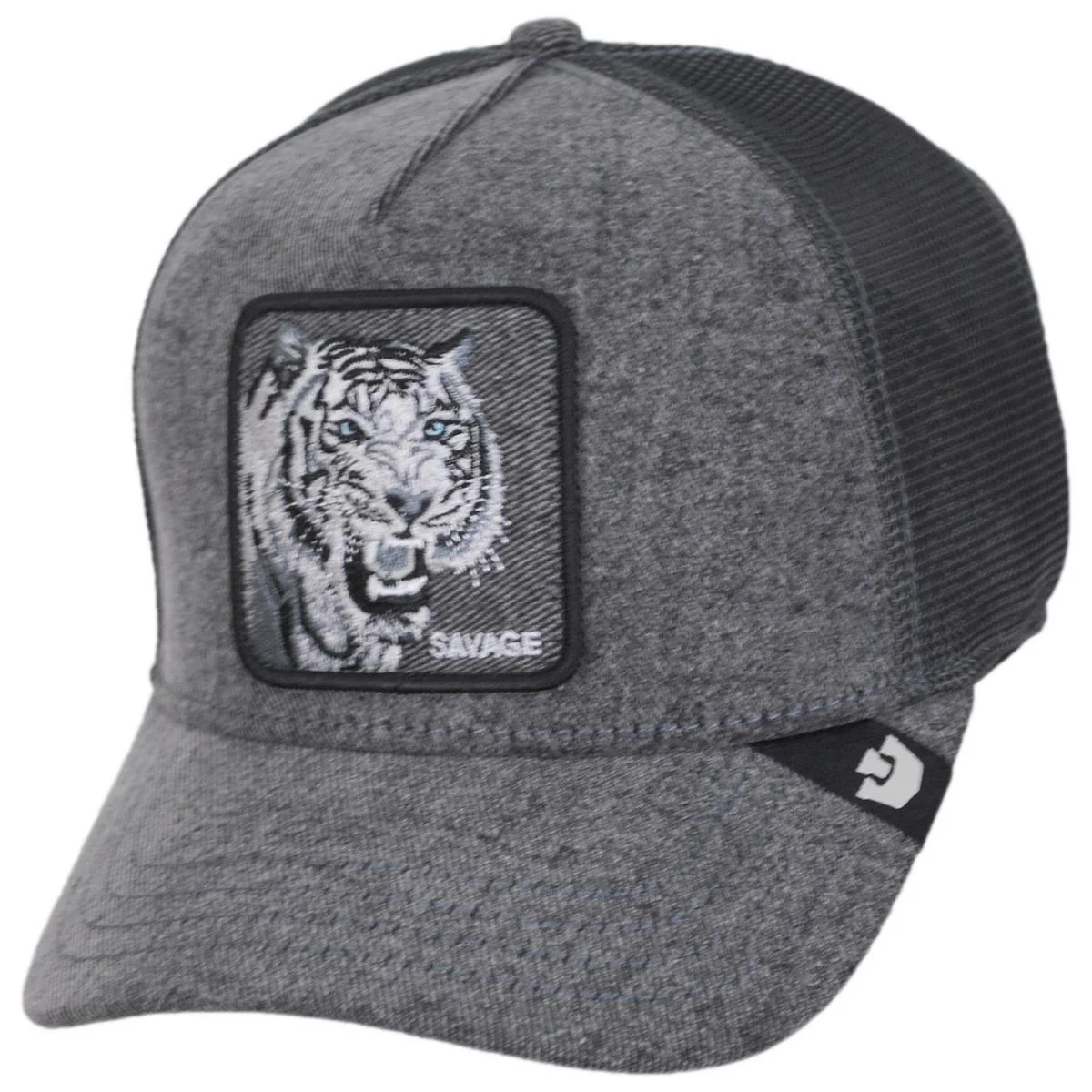 Savage Denim Mesh Trucker Snapback Baseball Cap