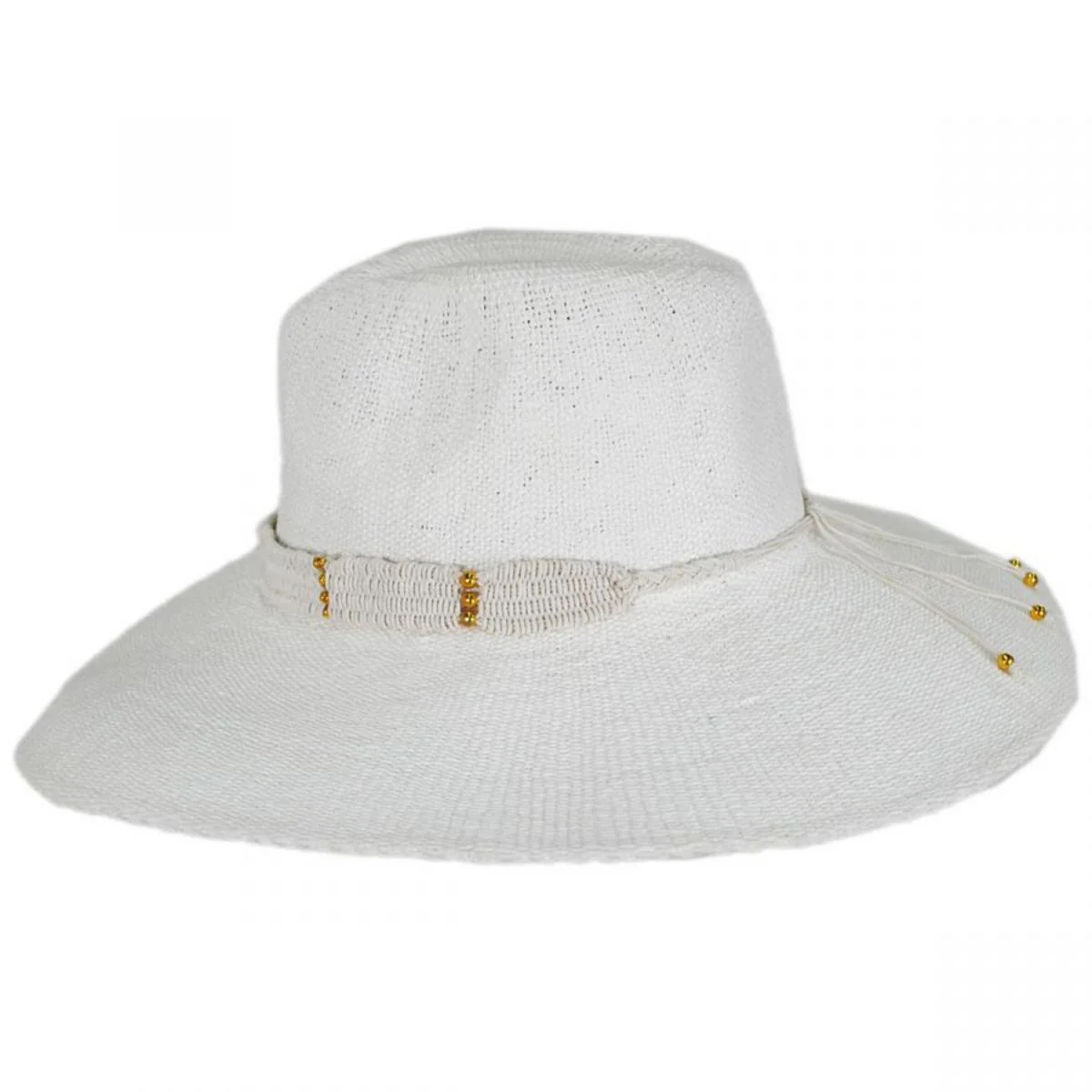 Saylor Wide Brim Toyo Straw Fedora Hat - Image 4