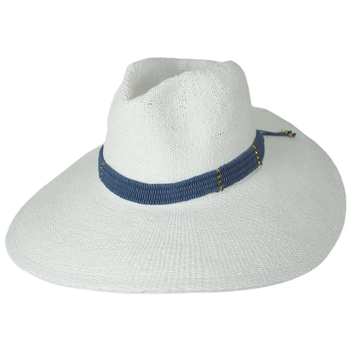 Saylor Wide Brim Toyo Straw Fedora Hat - Image 6