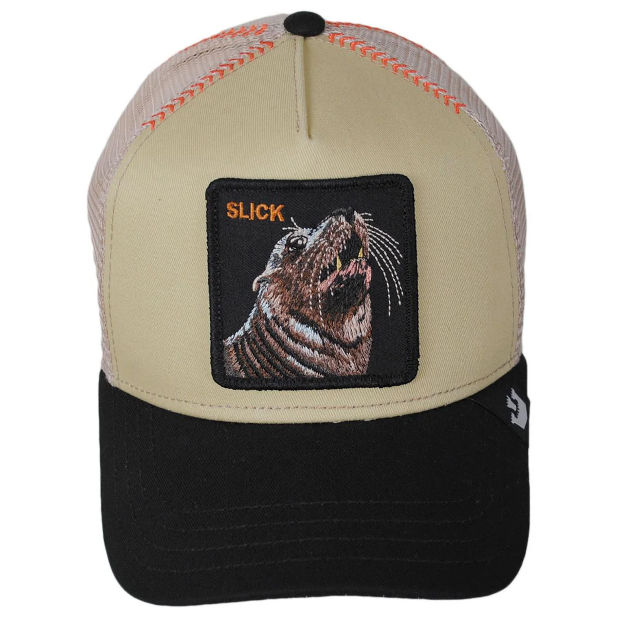 Seal Mesh Trucker Snapback Baseball Cap - Image 2