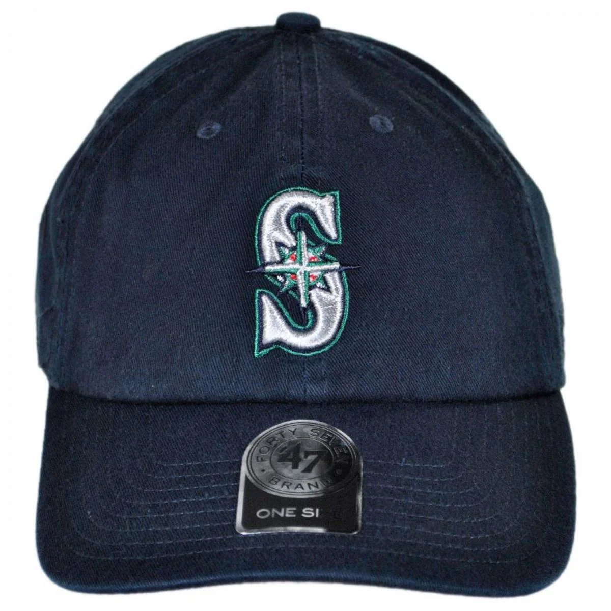 Seattle Mariners MLB Clean Up Strapback Baseball Cap Dad Hat - Image 2