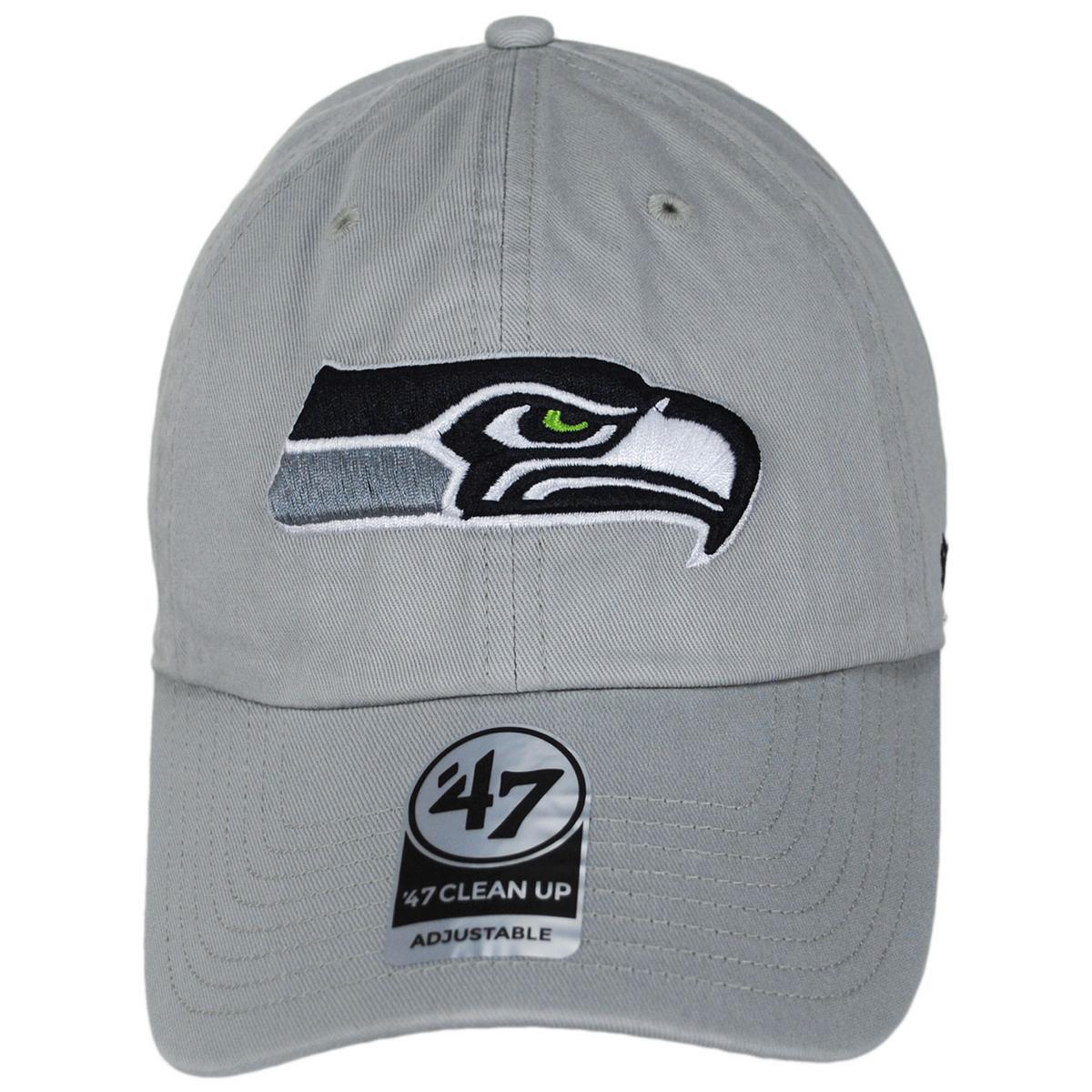Seattle Seahawks NFL Clean Up Strapback Baseball Cap Dad Hat - Image 6