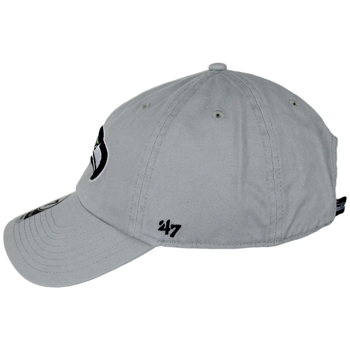 Seattle Seahawks NFL Clean Up Strapback Baseball Cap Dad Hat - Image 7