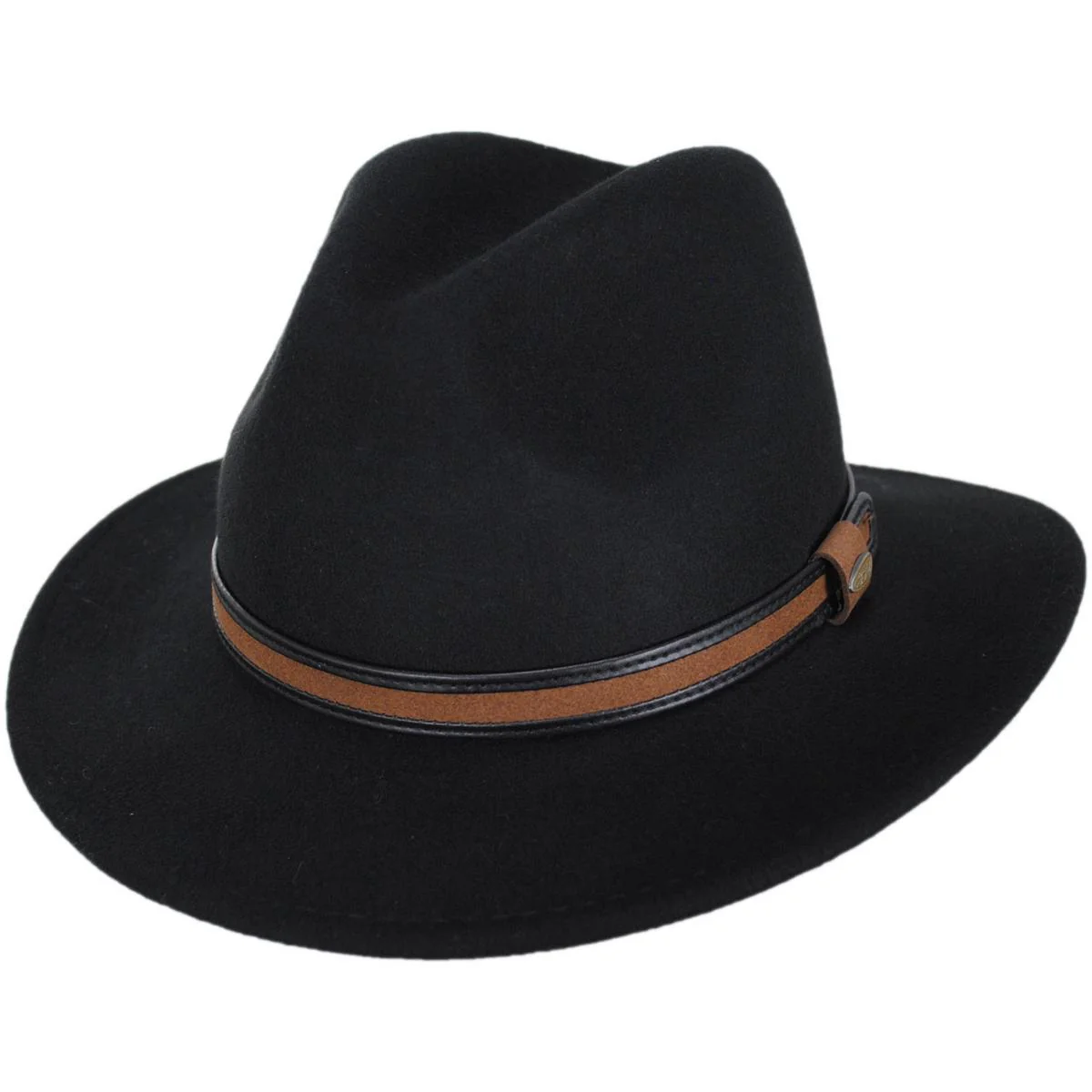 Shaun Crushable Wool Felt Safari Fedora Hat