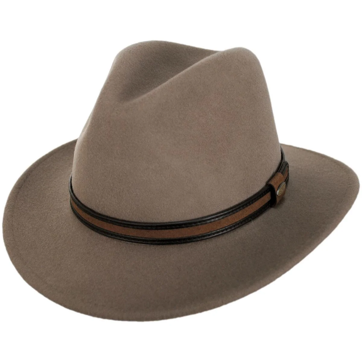 Shaun Crushable Wool Felt Safari Fedora Hat - Image 5