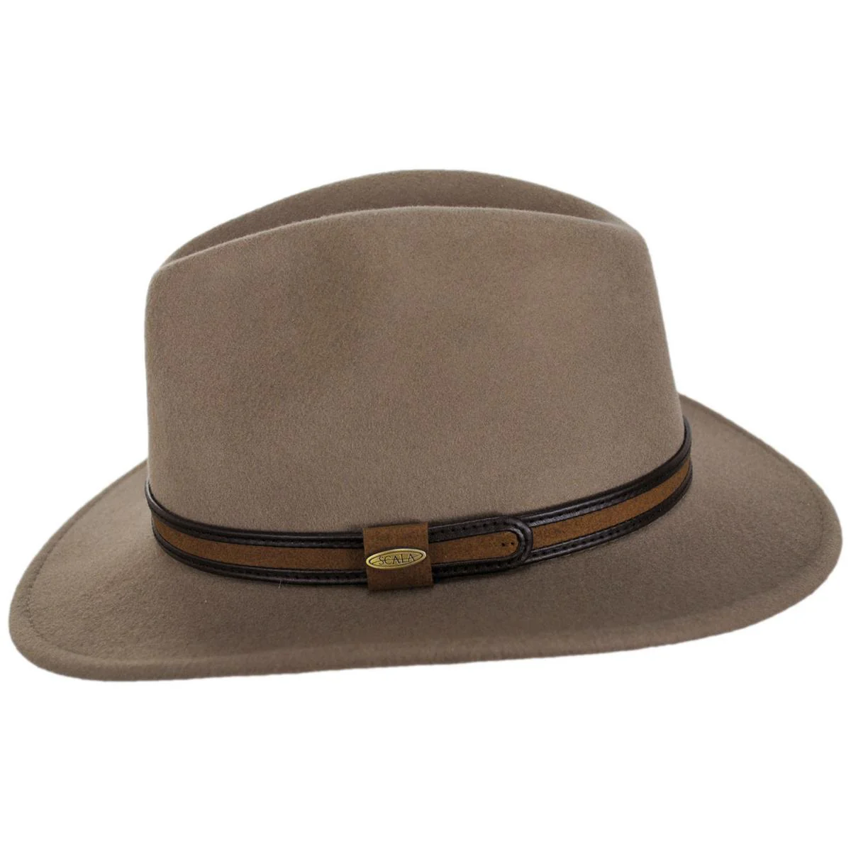Shaun Crushable Wool Felt Safari Fedora Hat - Image 7
