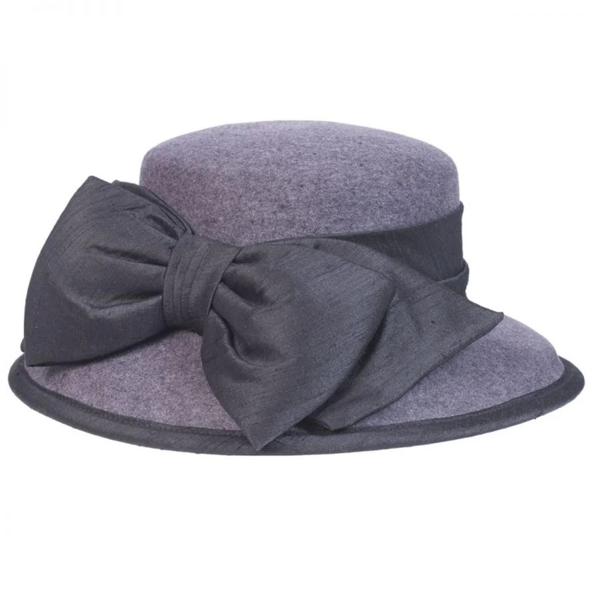Silk Bow Wool Felt Lampshade Hat - Made to Order - Image 5