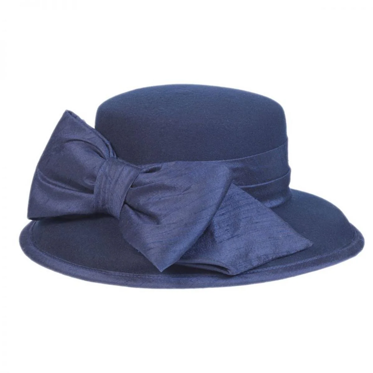 Silk Bow Wool Felt Lampshade Hat - Made to Order - Image 6