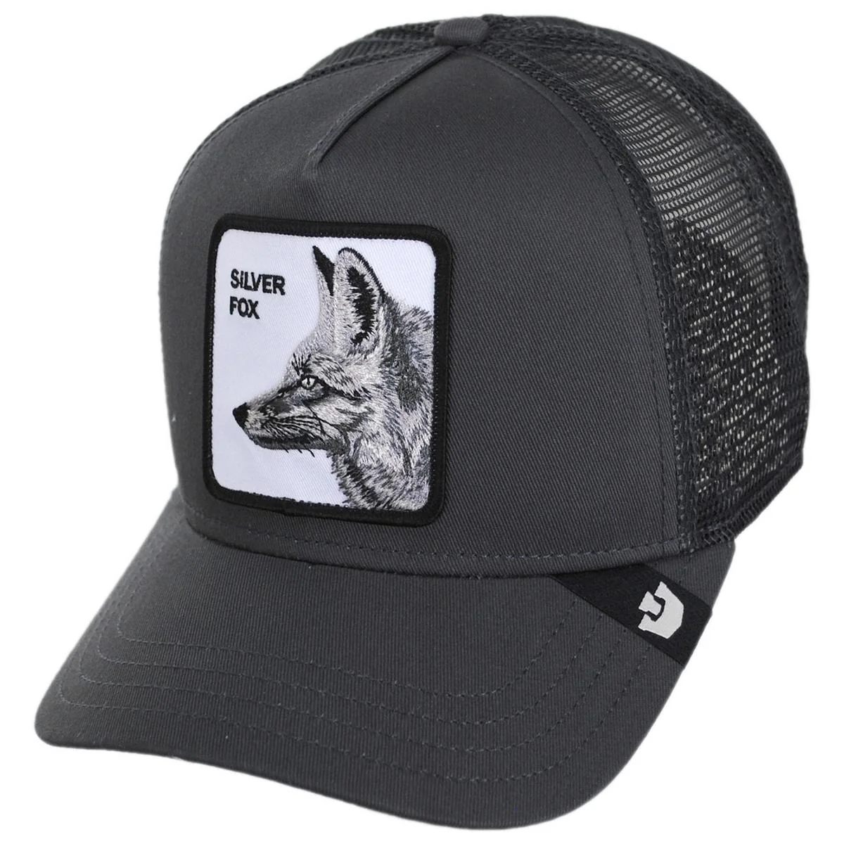 Silver Fox Mesh Trucker Snapback Baseball Cap