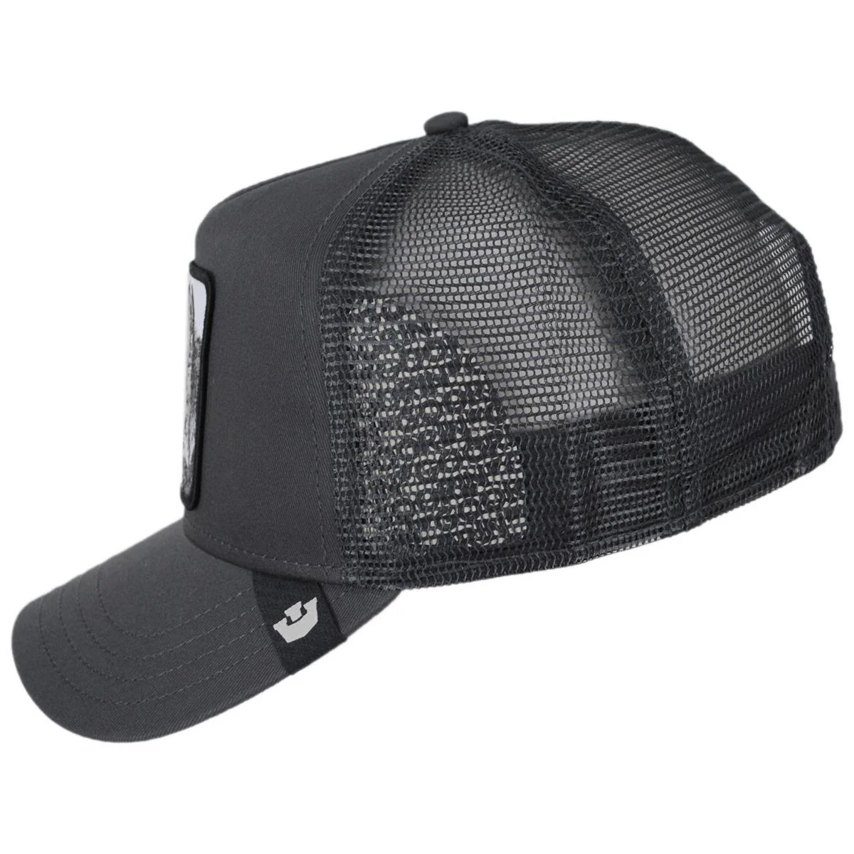 Silver Fox Mesh Trucker Snapback Baseball Cap - Image 2