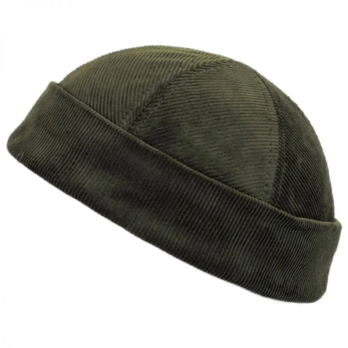 Six Panel Corduroy Skull Cap Beanie Hat - Image 4