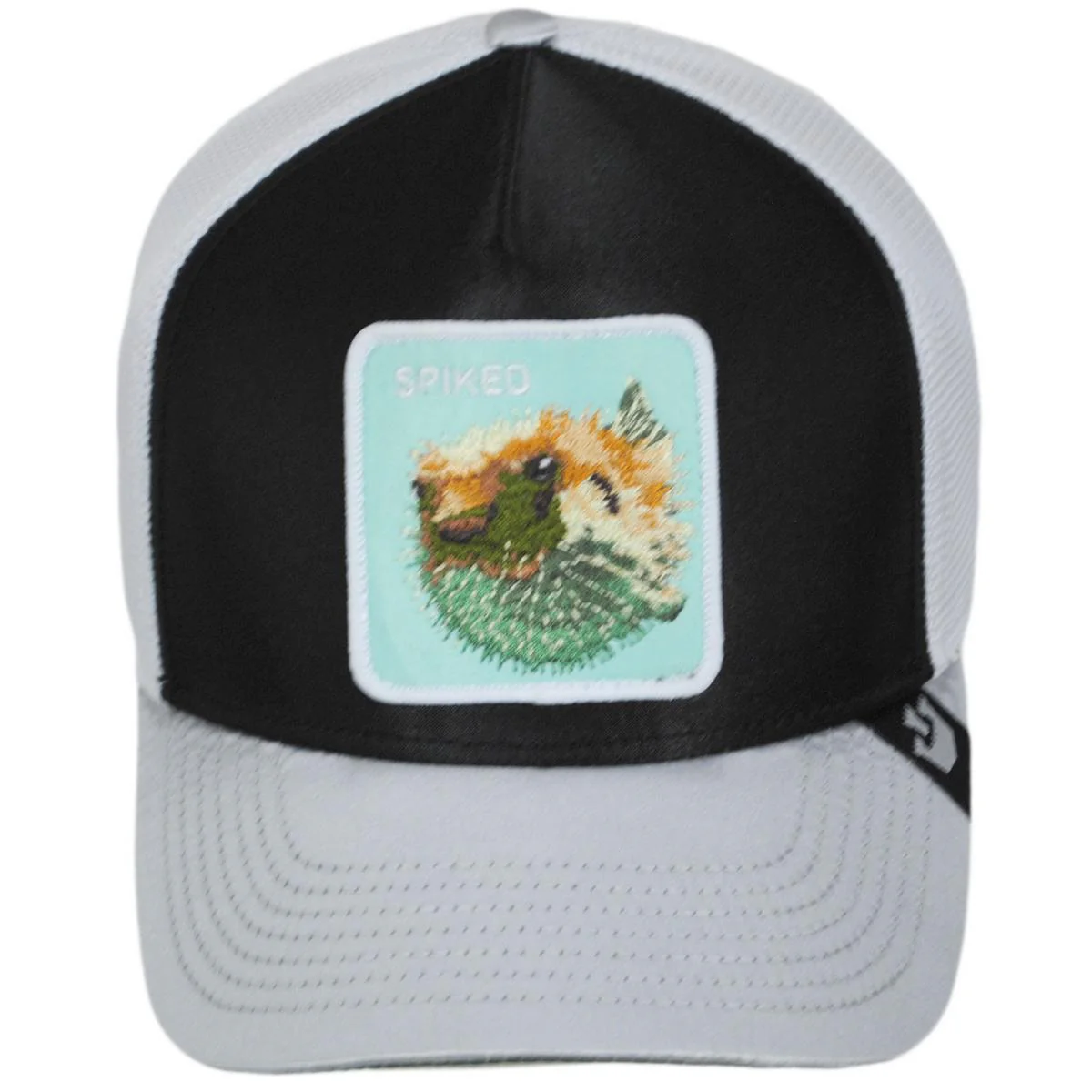 Spiked Mesh Trucker Snapback Baseball Cap - Image 2