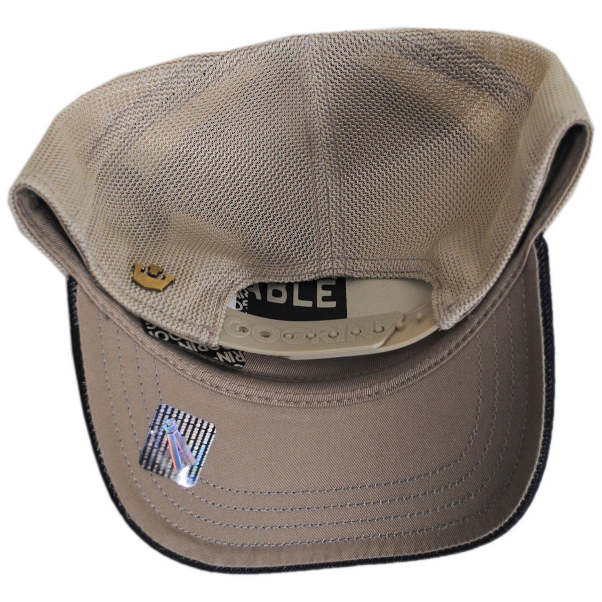 Staycation Denim Mesh Trucker Snapback Baseball Cap - Image 4
