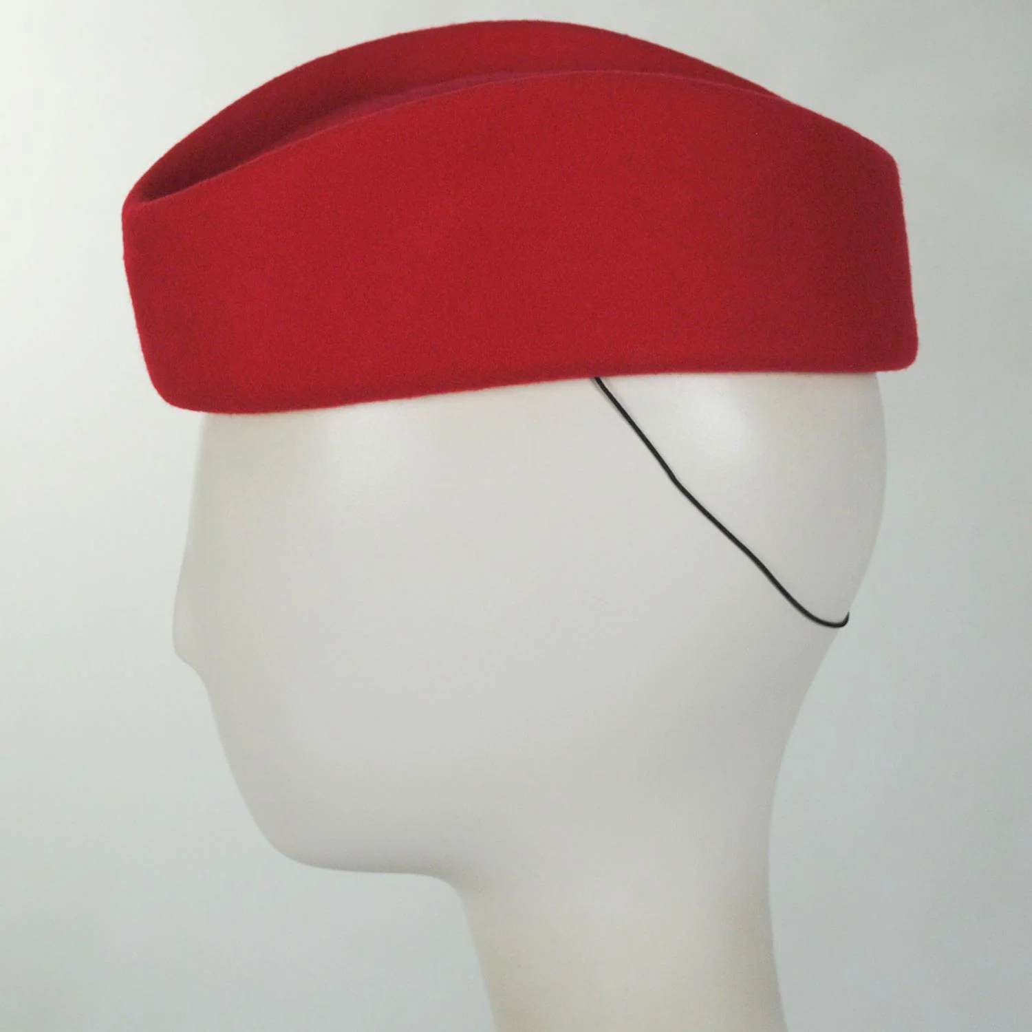 Stewardess Wool Felt Pillbox Hat - Image 3