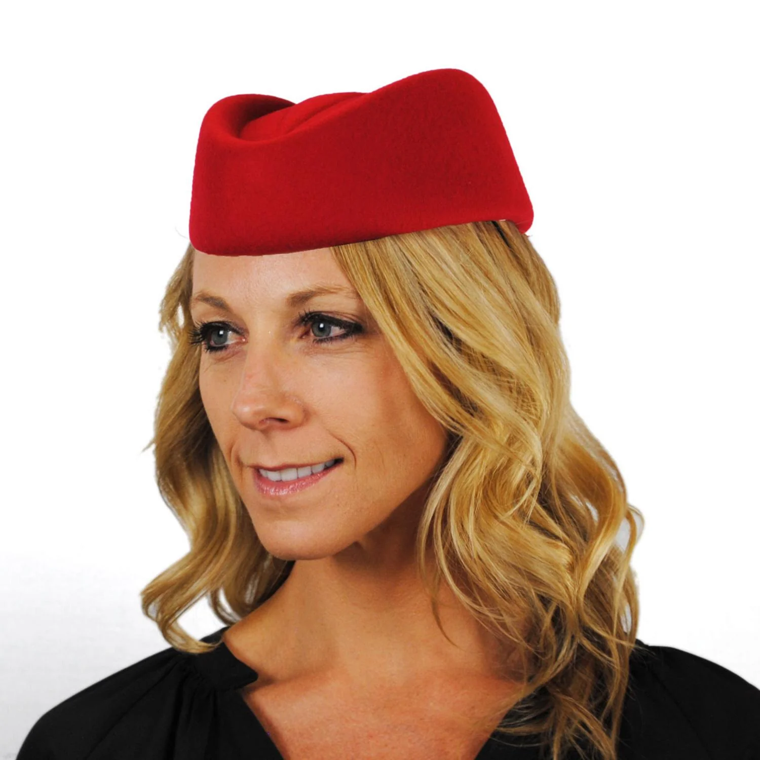 Stewardess Wool Felt Pillbox Hat - Image 4