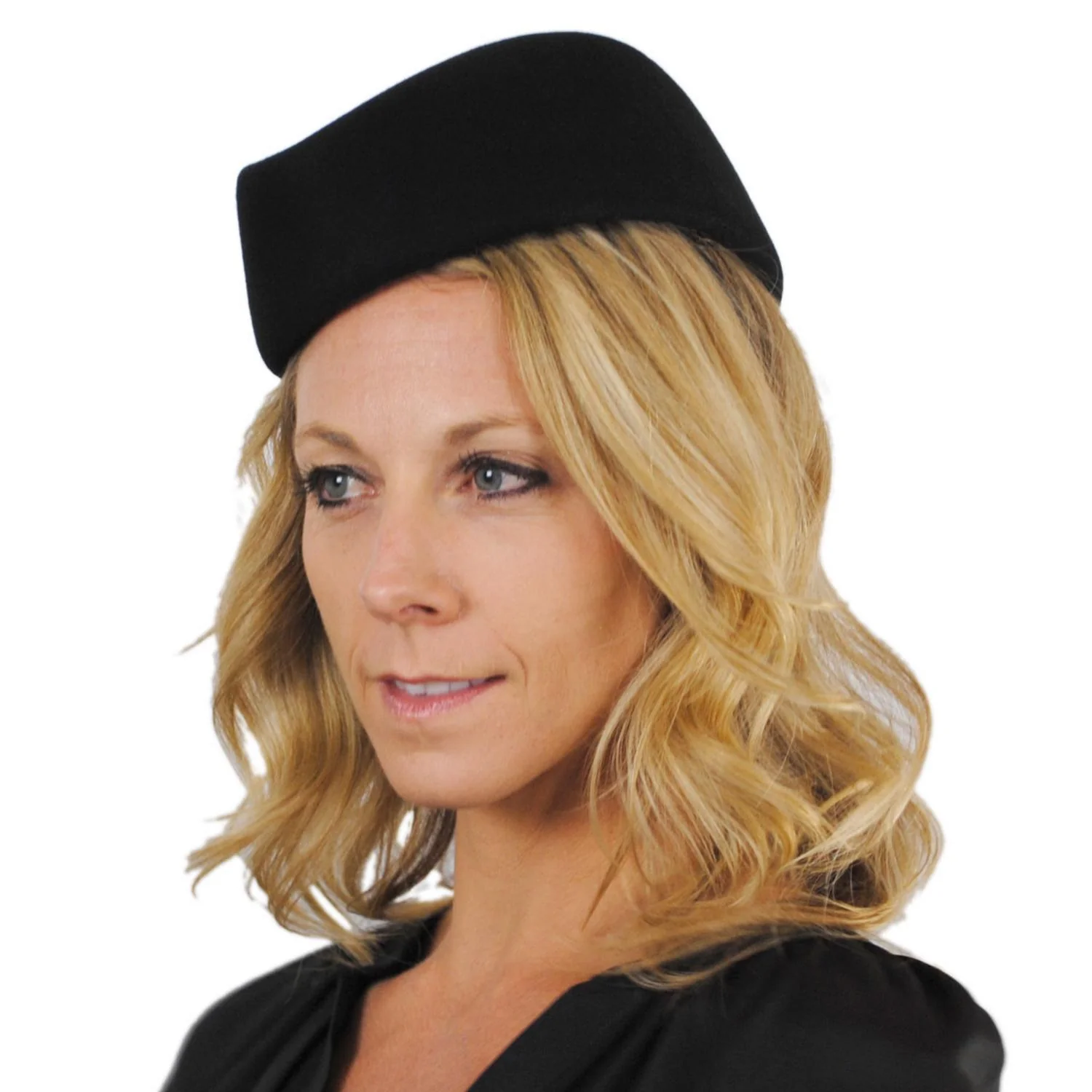 Stewardess Wool Felt Pillbox Hat - Image 9
