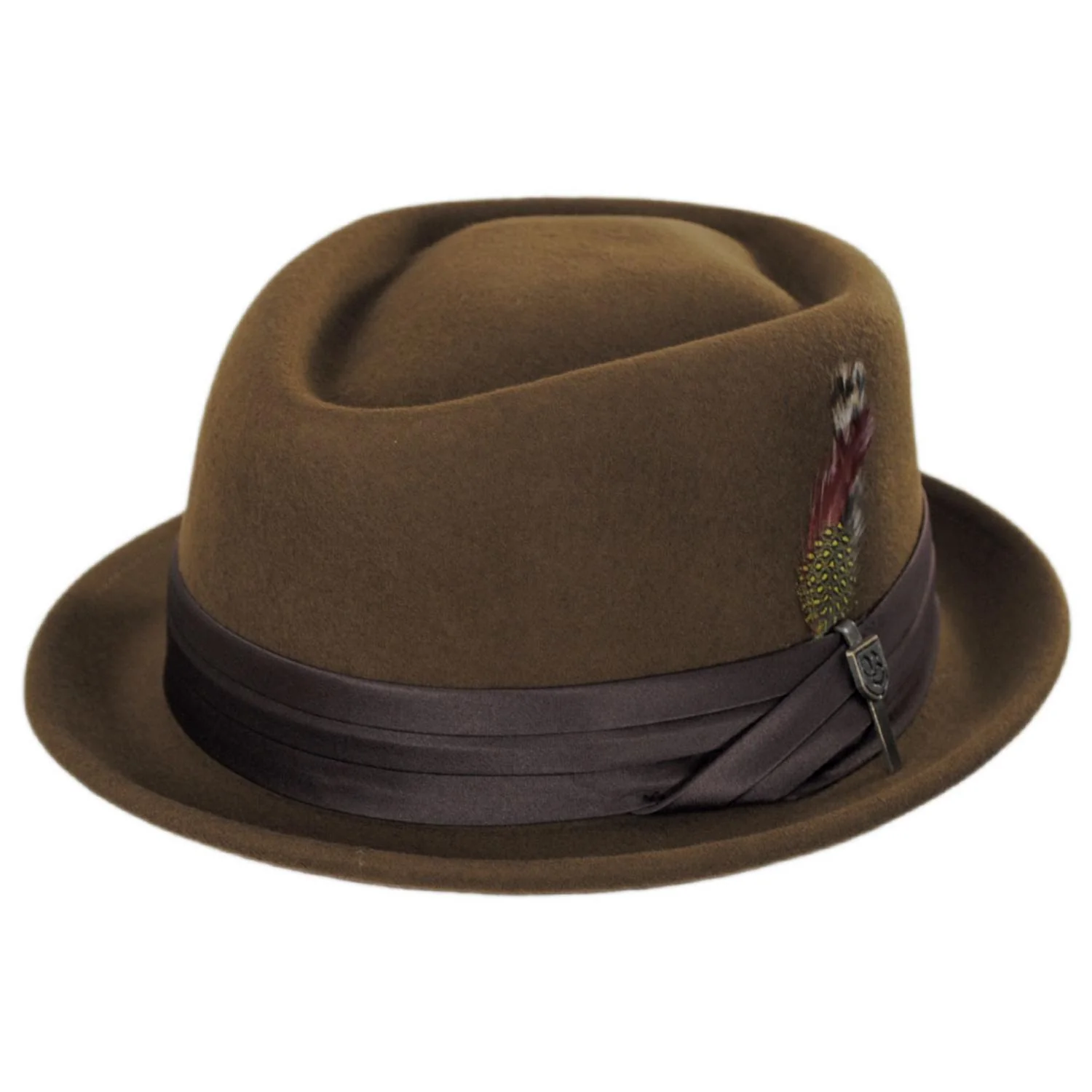 Stout Wool Felt Diamond Crown Fedora Hat - Image 7