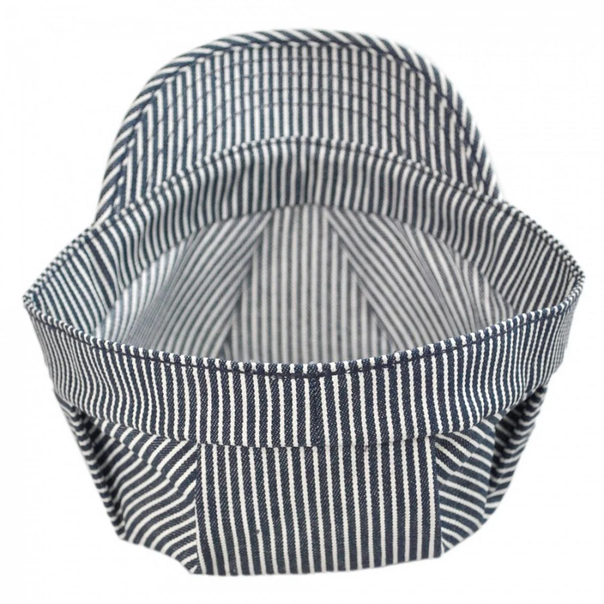 Striped Cotton Engineer Cap - Image 3