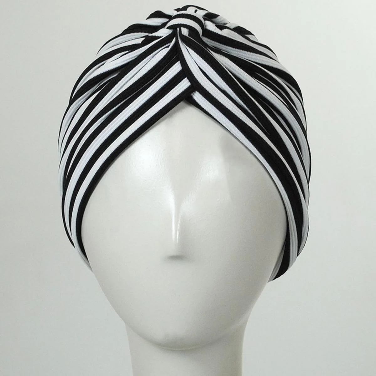 Striped Soft Poly Turban - Image 4