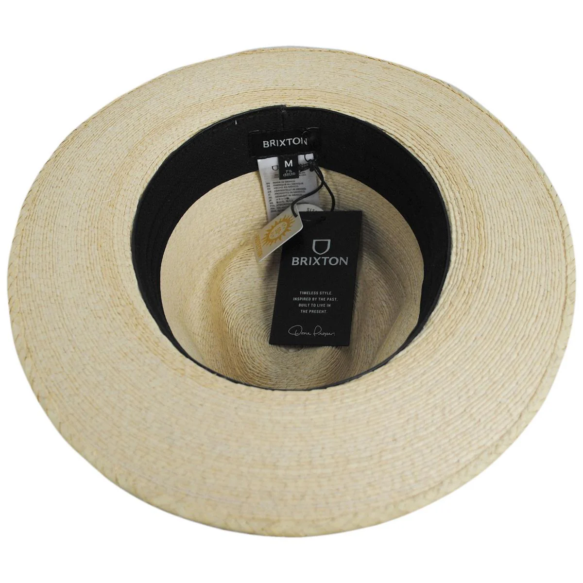Swindle Palm Straw Fedora Hat - Image 4