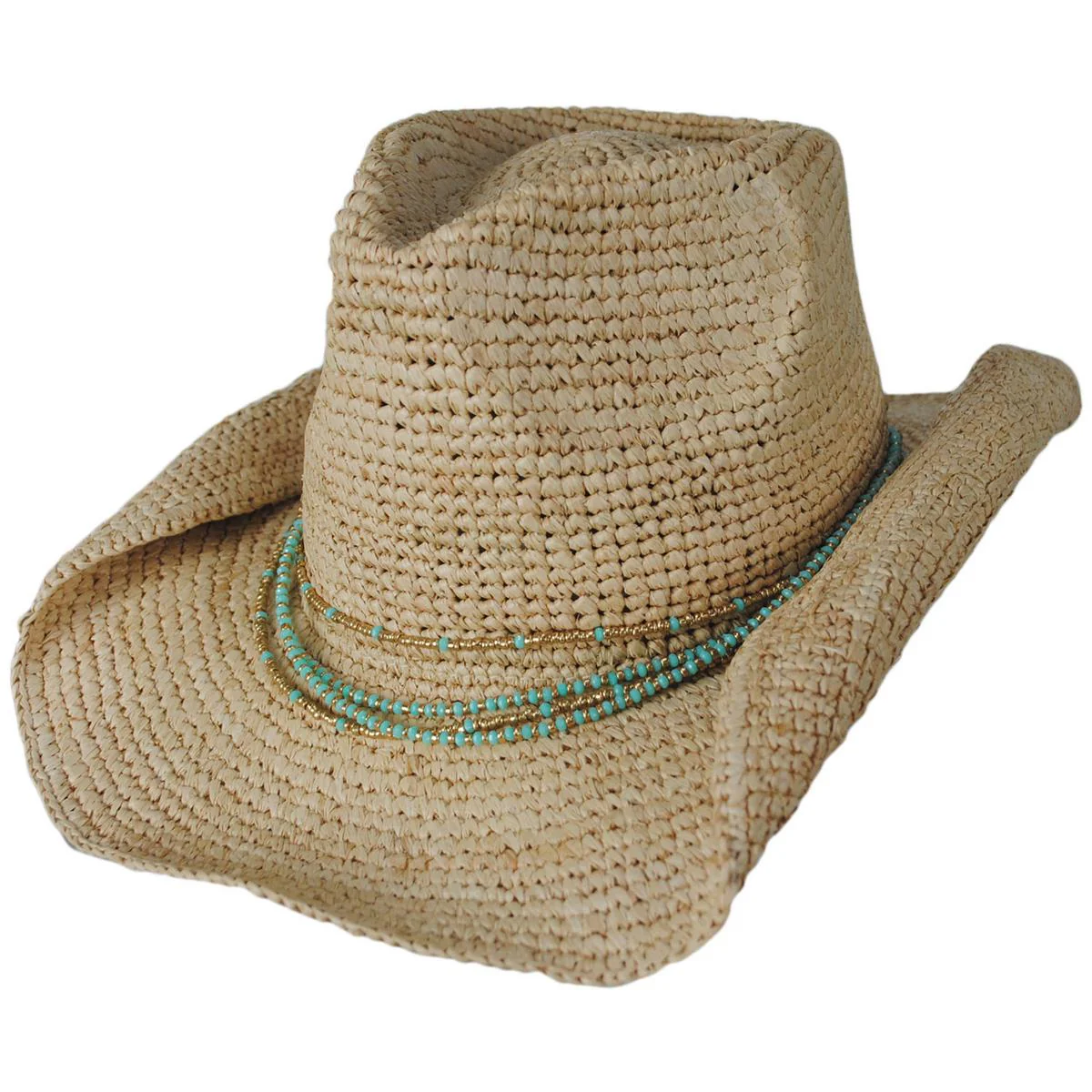 Sydney Raffia Straw Western Hat