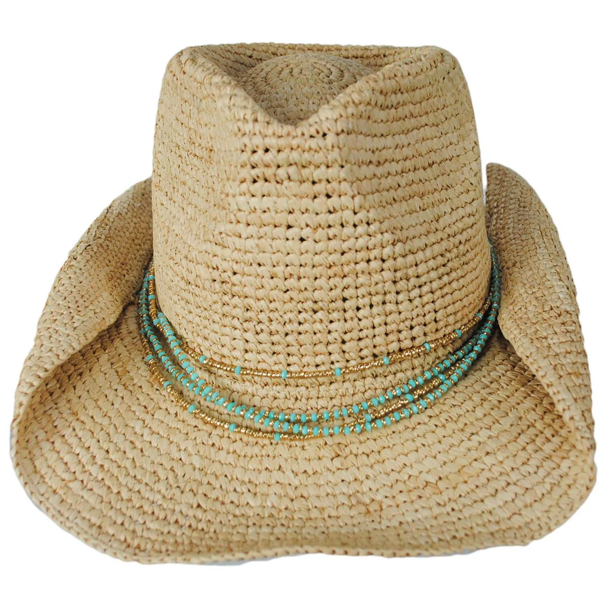 Sydney Raffia Straw Western Hat - Image 3