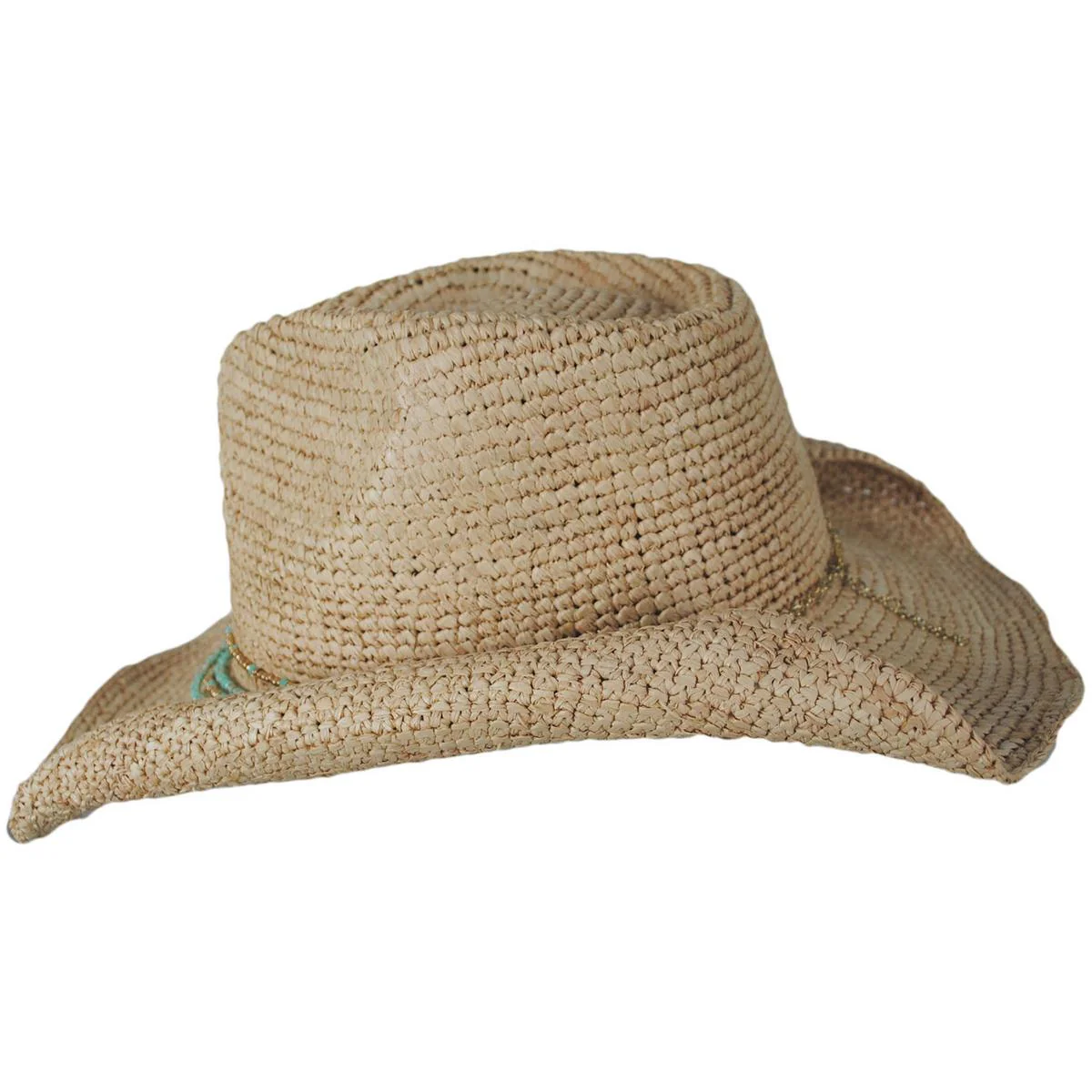 Sydney Raffia Straw Western Hat - Image 4