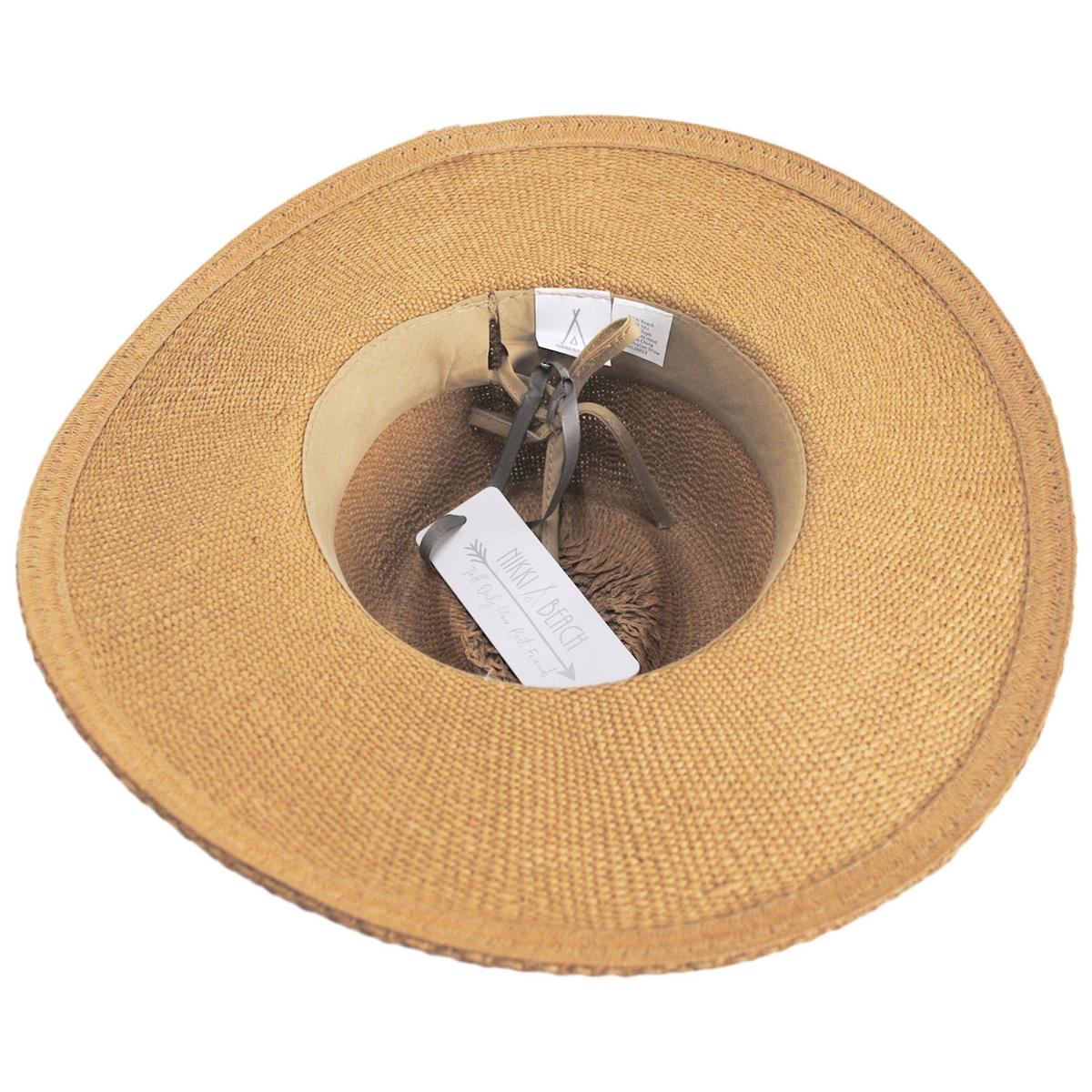 Tasha Bangora Straw Fedora Hat - Image 5