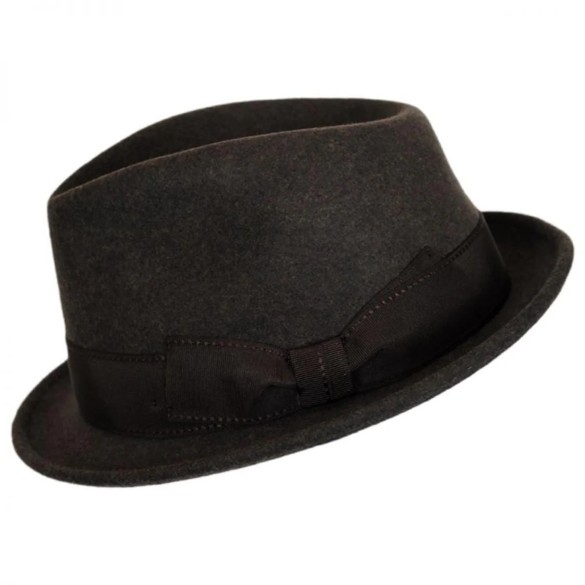 Teardrop Wool Felt Trilby Fedora Hat - Image 7