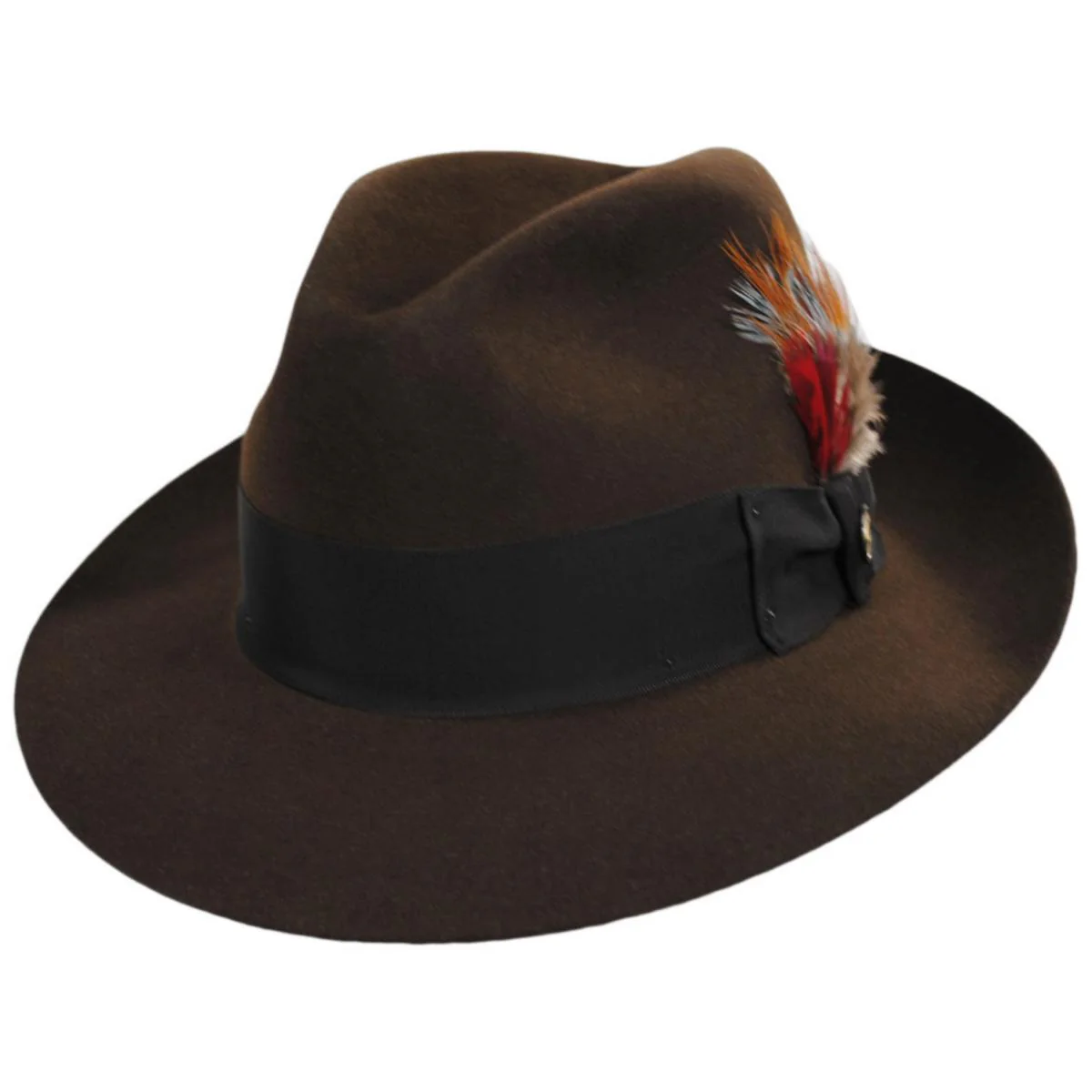 Temple Fur Felt Fedora Hat - Image 11