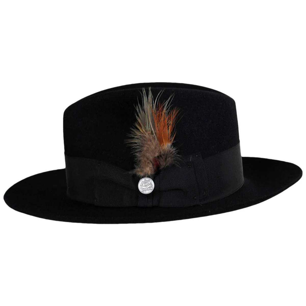 Temple Fur Felt Fedora Hat - Image 4