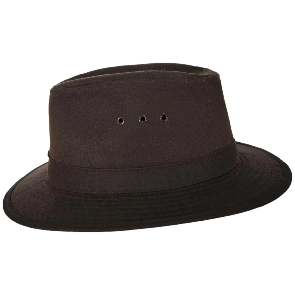 The Milford Wax Cotton Fedora Hat - Image 4