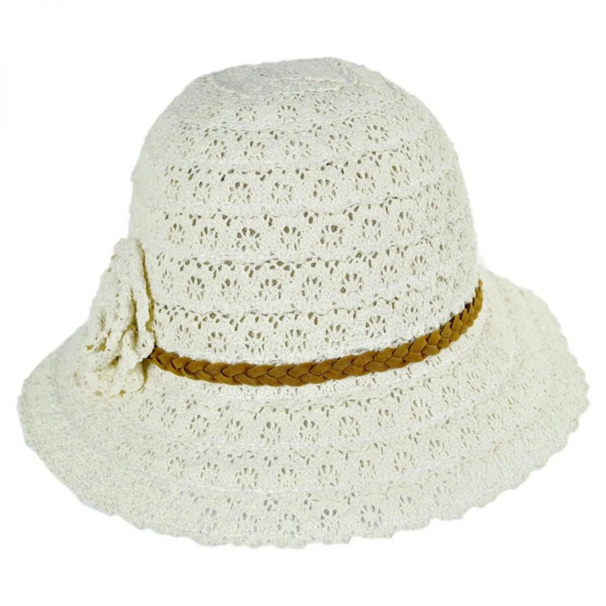 Toddler's Lace Cloche Hat - Image 2