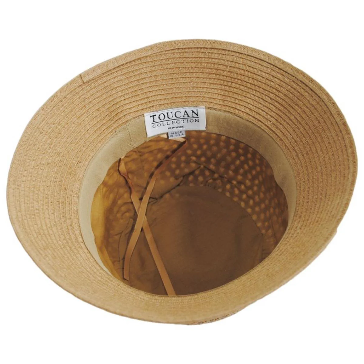 Toyo Straw Button Band Cloche Hat - Made to Order - Image 4