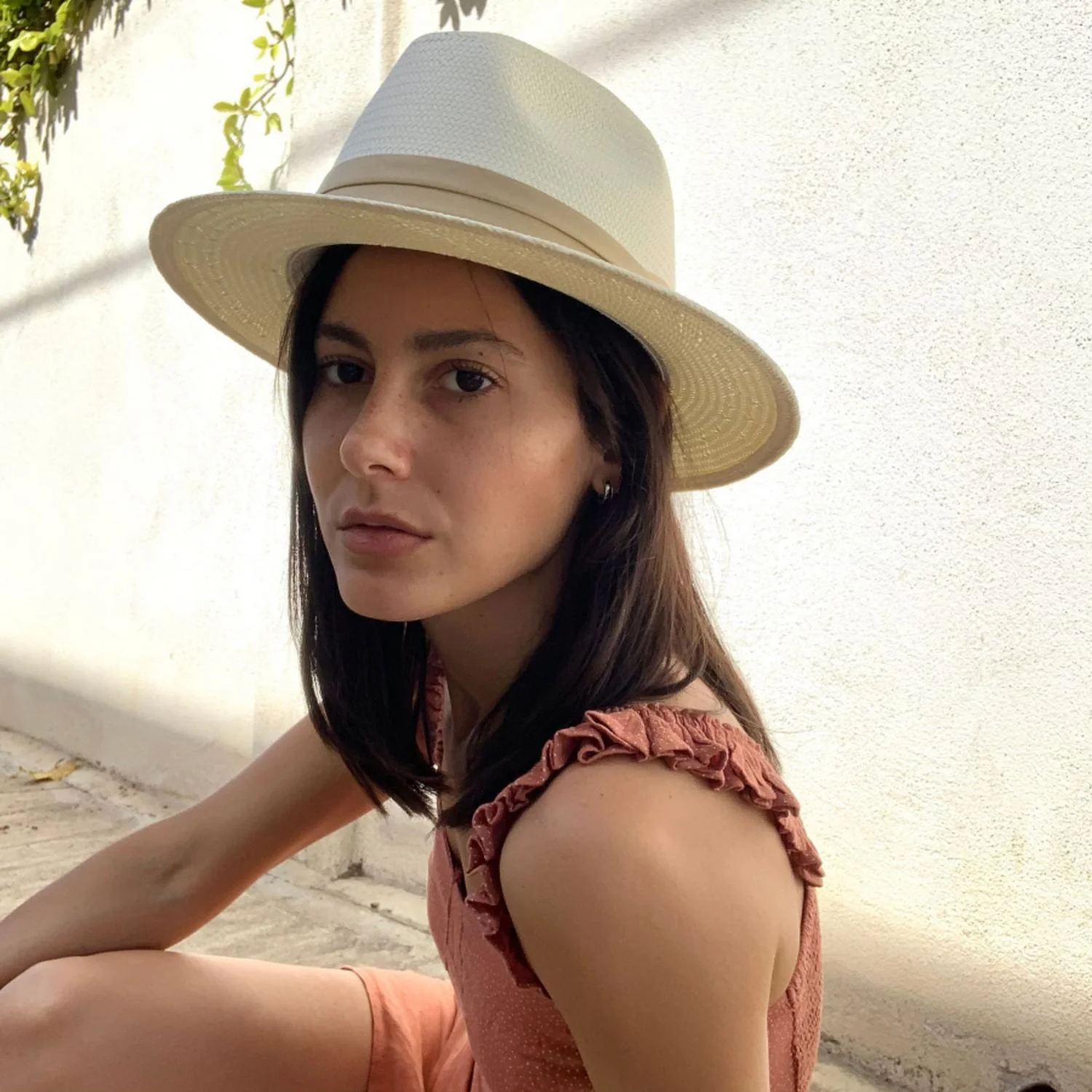 Toyo Straw Safari Fedora Hat - Khaki Band - Image 2